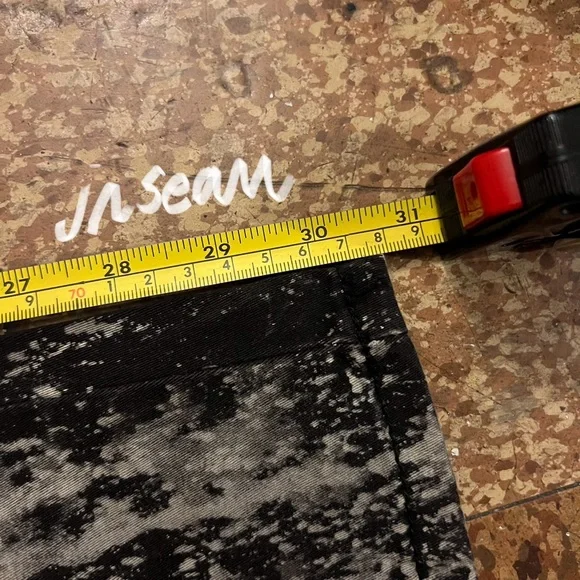 Royal Bones Distressed and Splatter Print Black Skinny Jeans - Picture 12 of 12